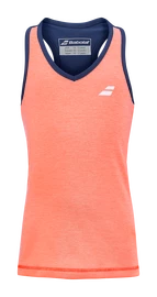 Meisjes tanktop Babolat Play Tank Top Fluo Strike