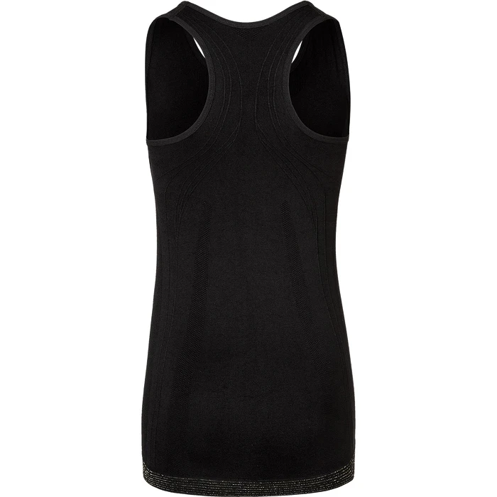 Meisjes tanktop Endurance  Anyo Jr. Seamless Top Black 8/10 (128 - 146 cm)