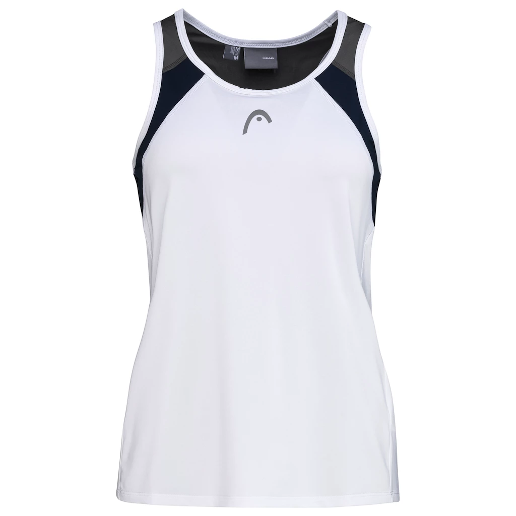 Meisjes tanktop Head  Club 22 Tank Top Girls White/Dark Blue