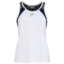 Meisjes tanktop Head Club 22 Tank Top Girls White/Dark Blue