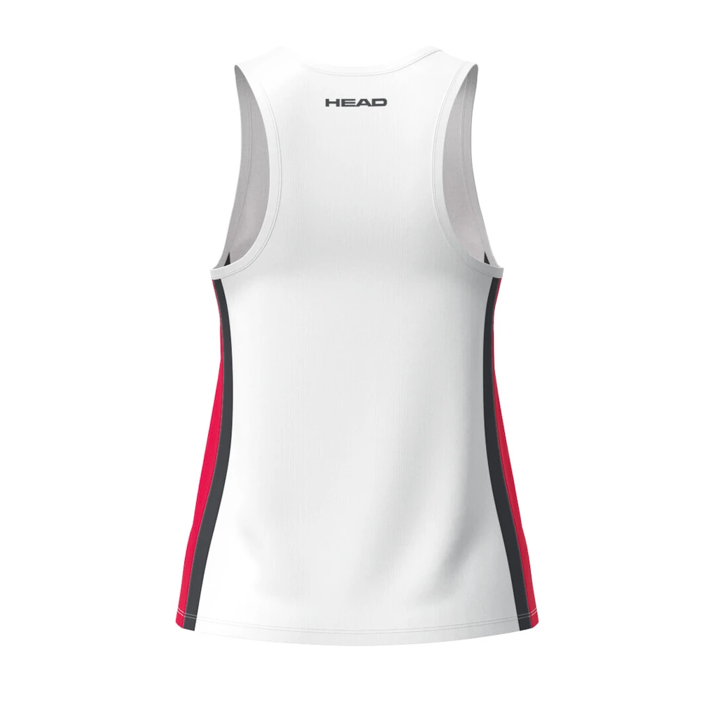 Meisjes tanktop Head  CLUB 25 Tank Top Girls Red/White