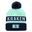 Muts Fanatics  Authentic Pro Game & Train Cuffed Pom Knit Seattle Kraken