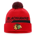 Muts Fanatics  Authentic Pro Locker Room Cuffed Pom Knit NHL Chicago Blackhawks