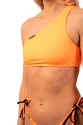 Nebbia Bandeau-bikinitop met één schouder 449 oranje neon