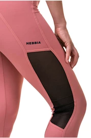 Nebbia Mesh legging met hoge taille oudroze