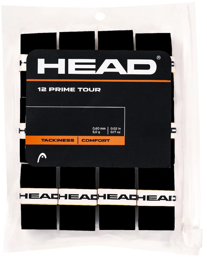 Overgrip Head  Prime Tour 12x Pack Black