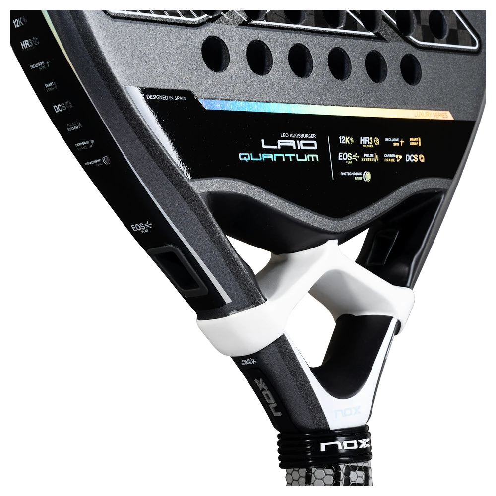 Padelracket NOX  LA10 QUANTUM 12K
BY LEO AUGSBURGUER