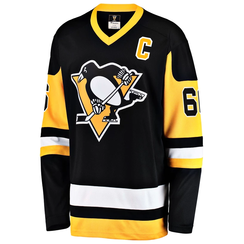 Shirt Fanatics Breakaway Jersey NHL Vintage Pittsburgh Penguins Mario Lemieux 66