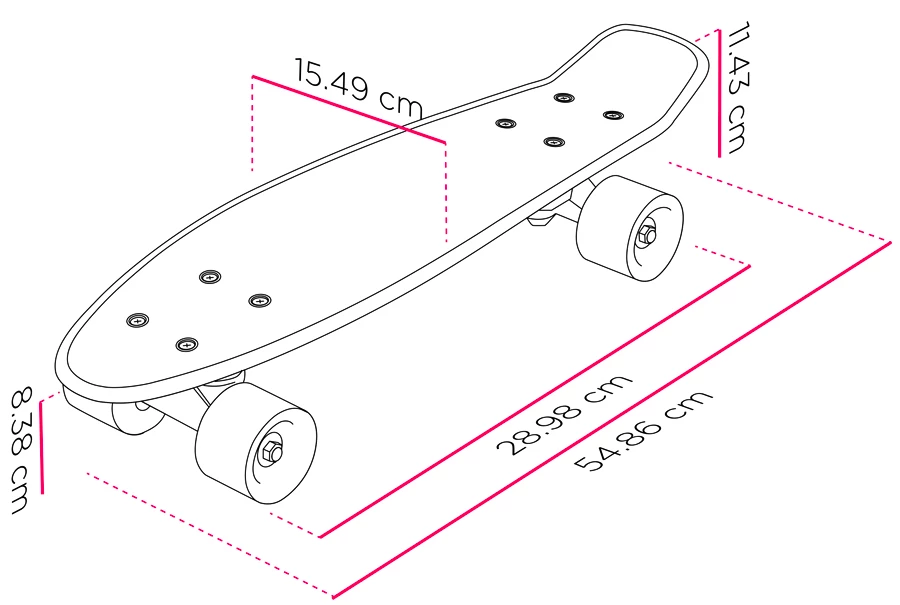 Skateboard Street Surfing  Pop Board Super Black Dot