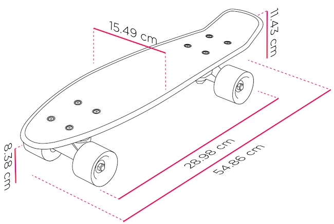 Skateboard Street Surfing  Pop Board Super Black Dot