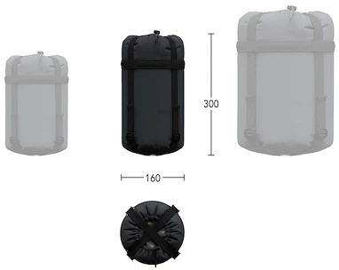 Slaapzak Hannah  Scout 120 Dark Shadow/Anthracite 180 cm
