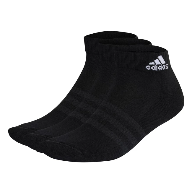Sokken adidas  Cushioned Sportswear Ankle Socks 3 Pairs Black
