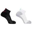 Sokken Salomon Speedcross Ankle 2PP Ebony/White 11 1/2 - 14