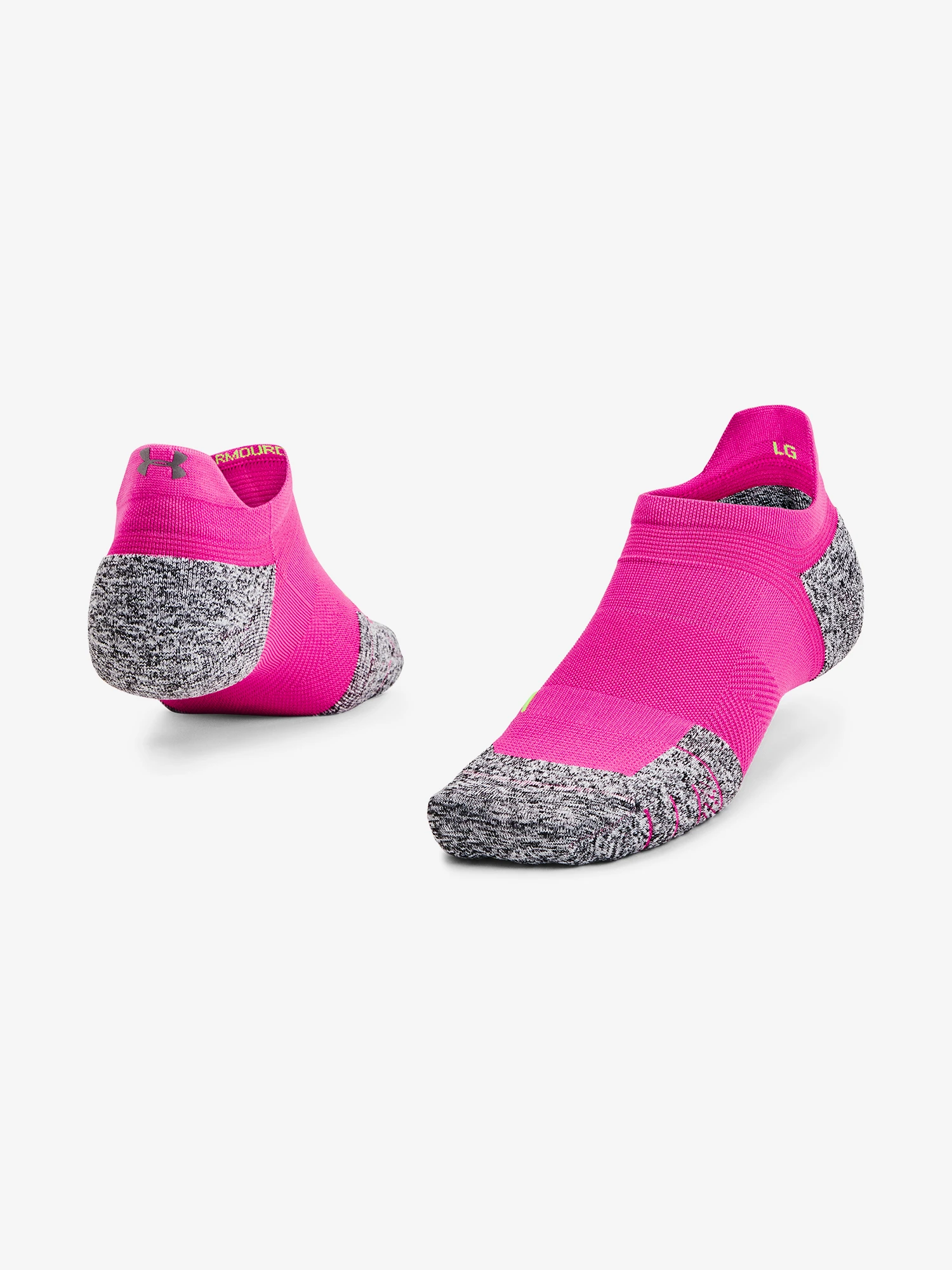 Sokken Under Armour  AD Run Cushion 1pk NS Tab-PNK  S