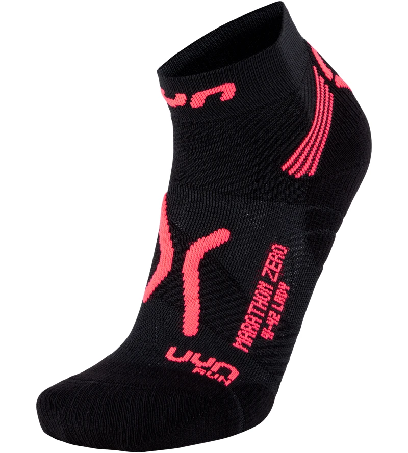 Sokken UYN  Run Marathon Zero  41-42, roze en wit