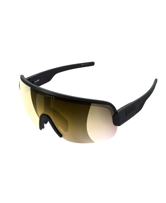 Sportbril POC  Aim Uranium Black/Clarity Road/Partly Sunny Gold ONE
