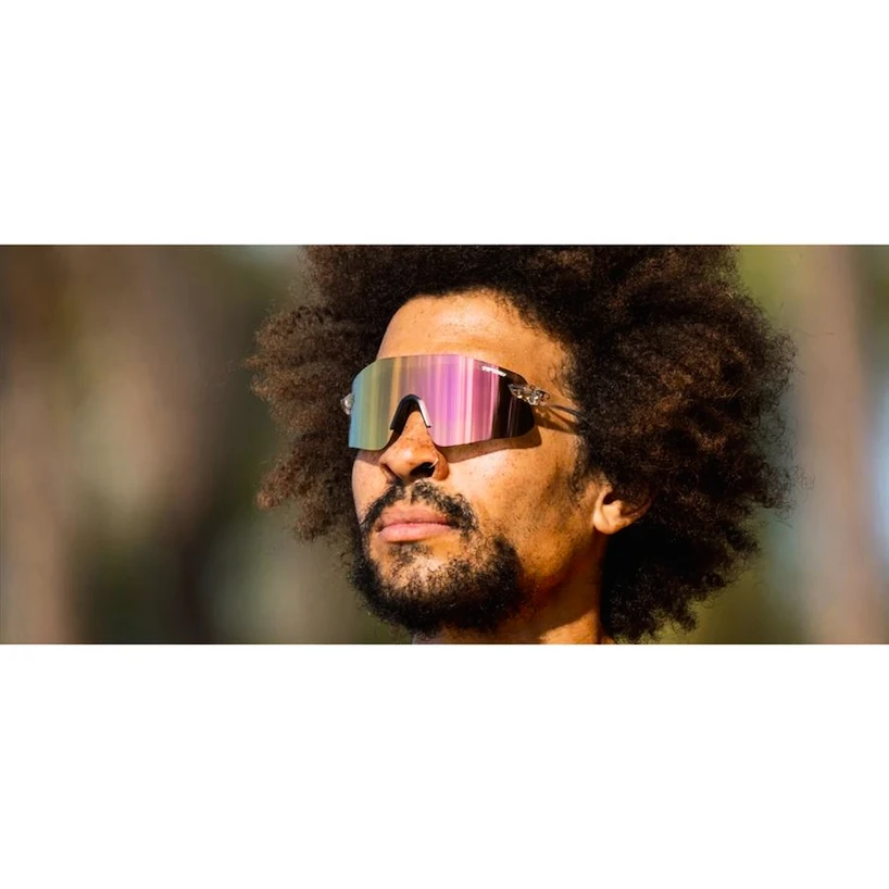 Sportbril Tifosi  Vogel SL Crystal Clear Pink Mirror