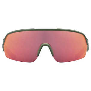 Sportbril Uvex  Sportstyle 227 Olive Mat/Mirror Red (Cat. 3)