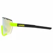 Sportbril Uvex  Sportstyle 236 Set Black Lime Mat/Mirror Yellow (Cat. 2) + Clear (Cat. 0)