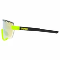 Sportbril Uvex  Sportstyle 236 Set Black Lime Mat/Mirror Yellow (Cat. 2) + Clear (Cat. 0)