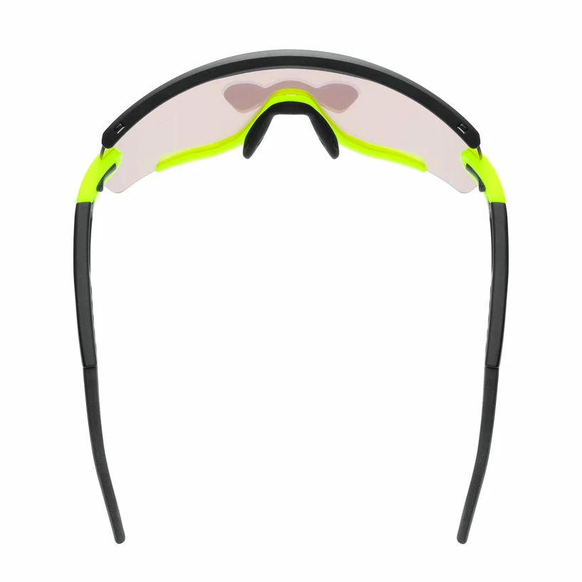 Sportbril Uvex  Sportstyle 236 Set Black Lime Mat/Mirror Yellow (Cat. 2) + Clear (Cat. 0)