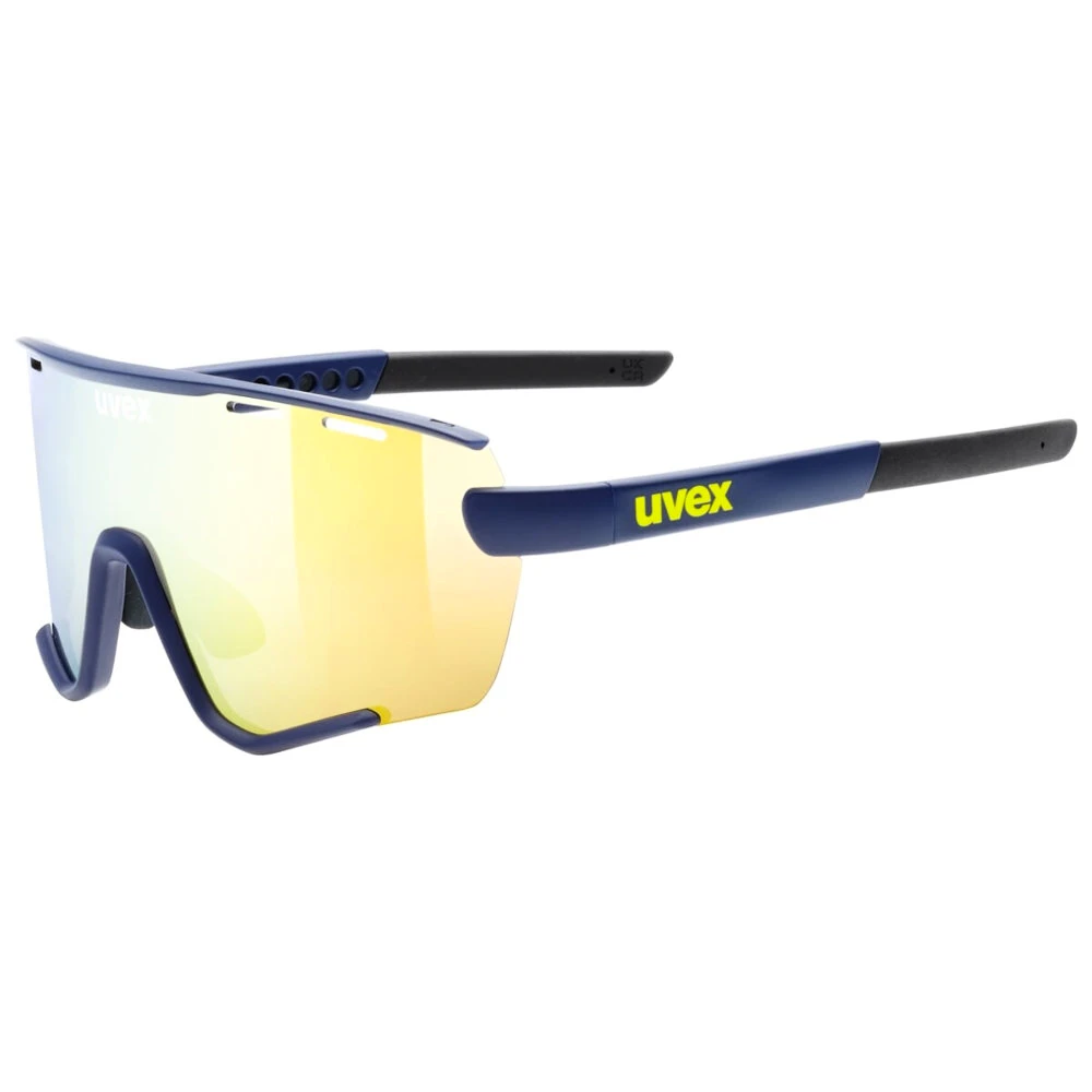 Sportbril Uvex  Sportstyle 236 Set Blue Matt / Mir.Yellow Cat. 2 + Cat. 0 (S5330044416)