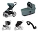 Stadswandelwagen Thule Urban Glide 4-wheel Mid blue + Bassinet Mid blue SET 5in1