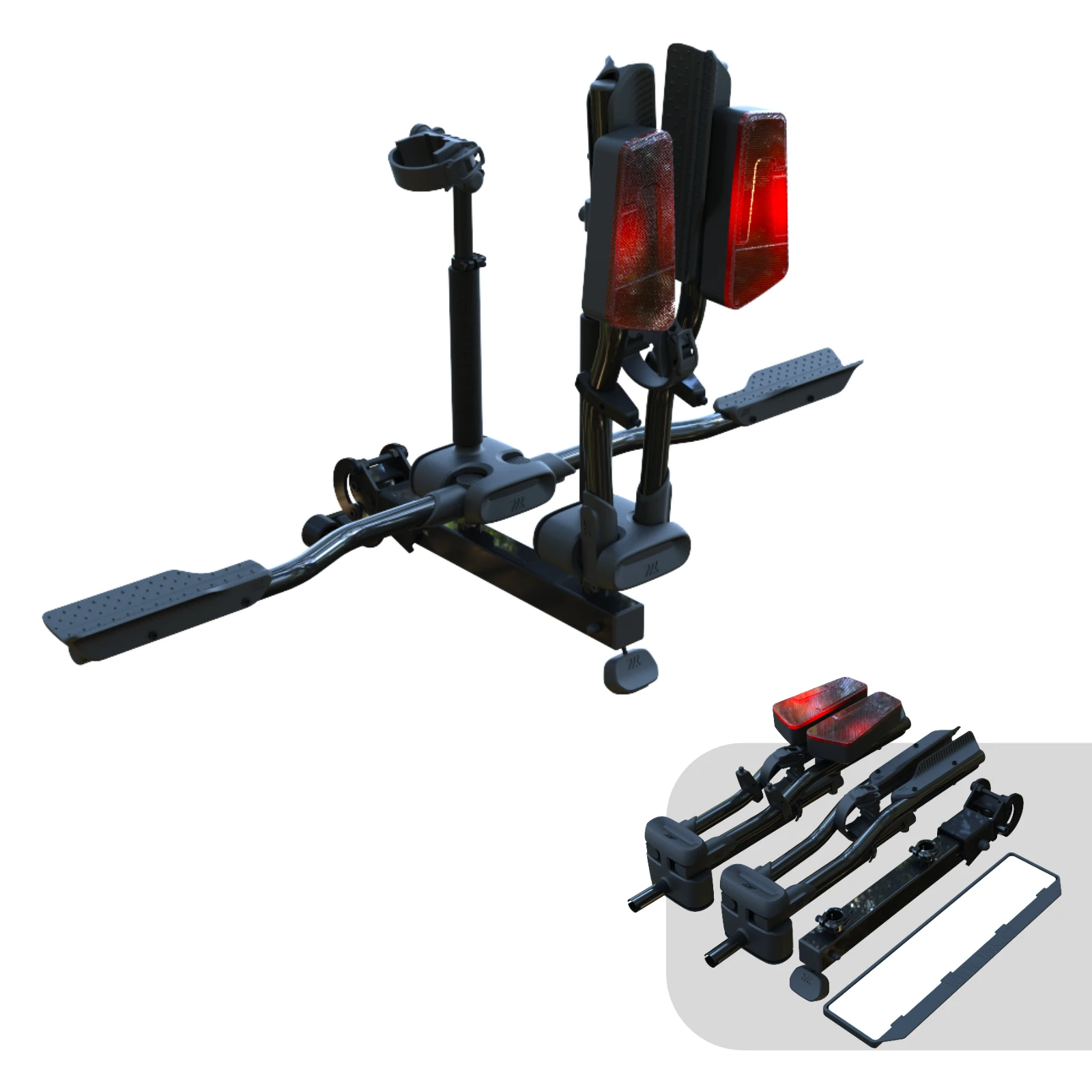 Stepdrager voor de trekhaak TMK  FLY Footbike 02 - black
