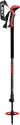 Stokken Leki  Haute Route 2 Dark anthracite - Dark red - Black 110-150