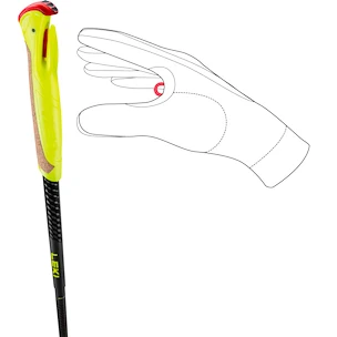 Stokken voor trail running Leki  Evotrail FX.One TA, black-neonyellow-dark anthracite 125 cm