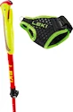 Stokken voor trail running Leki  Ultratrail FX Junior, naturalcarbon-bright red-neonyellow, 95 - 110 cm