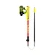 Stokken voor trail running Leki  Ultratrail FX Junior, naturalcarbon-bright red-neonyellow, 95 - 110 cm
