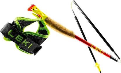 Stokken voor trail running Leki  Ultratrail FX.One Superlite, bright red-neonyellow-naturalcarbon 110 cm