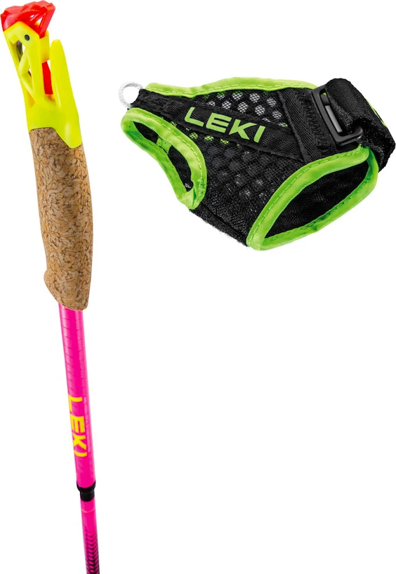 Stokken voor trail running Leki  Ultratrail FX.One Superlite, neonpink-neonyellow-naturalcarbon