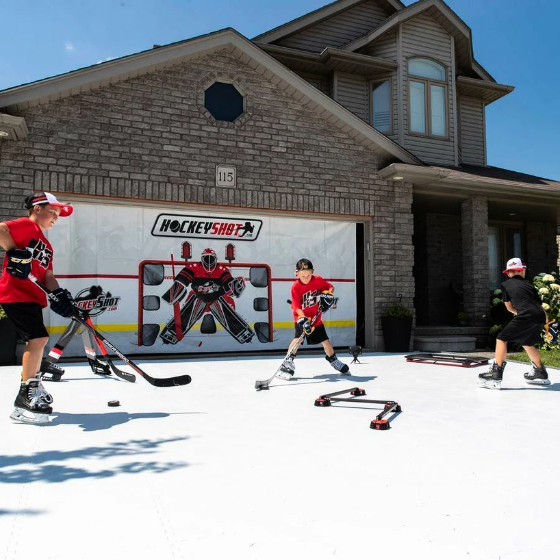 Synthetisch ijs Hockeyshot  Revolution Skate-Able Tiles 10x