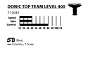 Tafeltennisbatje Donic Schildkröt  Top Team 400