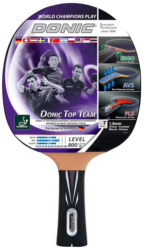 Tafeltennisbatje Donic Schildkröt  Top Team 800