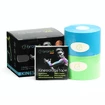 Tape BronVit  Sport kinesiology tape balení 2 x 6m – classic –  modrá + zelená