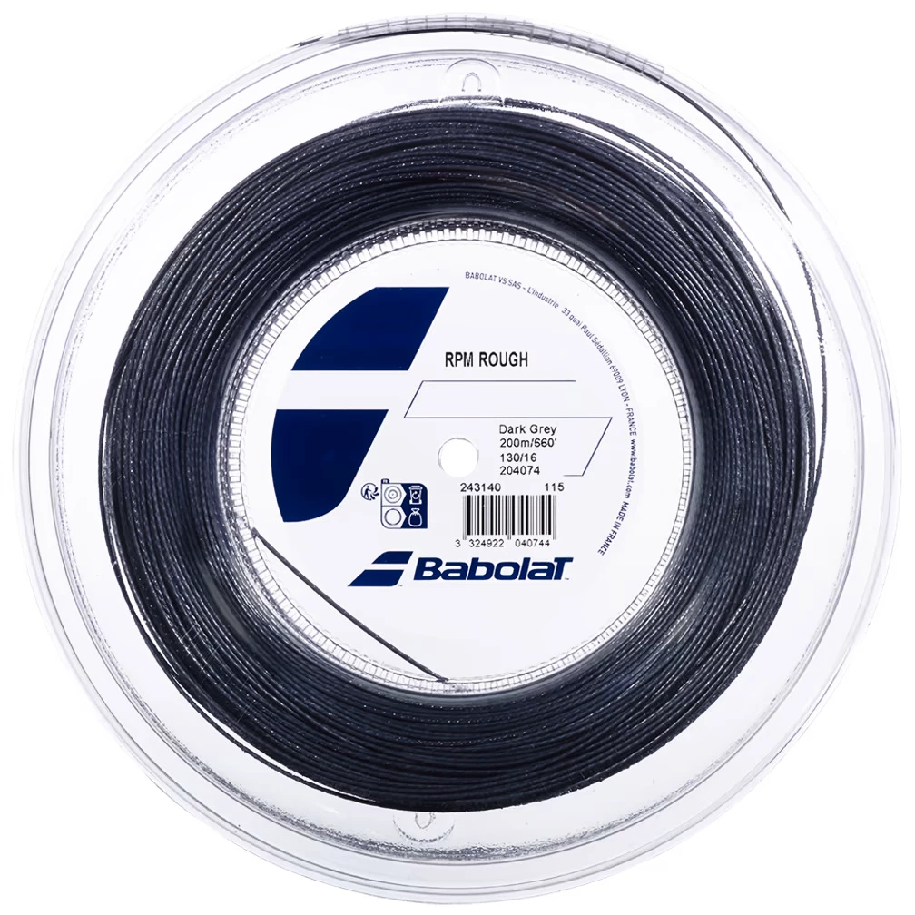 Tennis besnaring Babolat  RPM Rough Dark Grey 200m