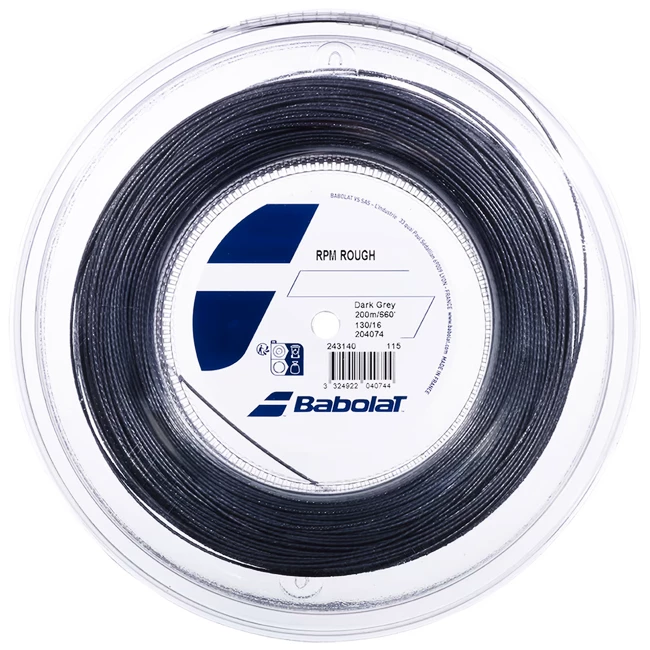 Tennis besnaring Babolat  RPM Rough Dark Grey 200m