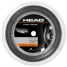 Tennis besnaring Head Lynx Touch Transparent Black Reel (200 m)