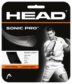 Tennis besnaring Head Sonic Pro 17 Black 1.25 mm (12 m)