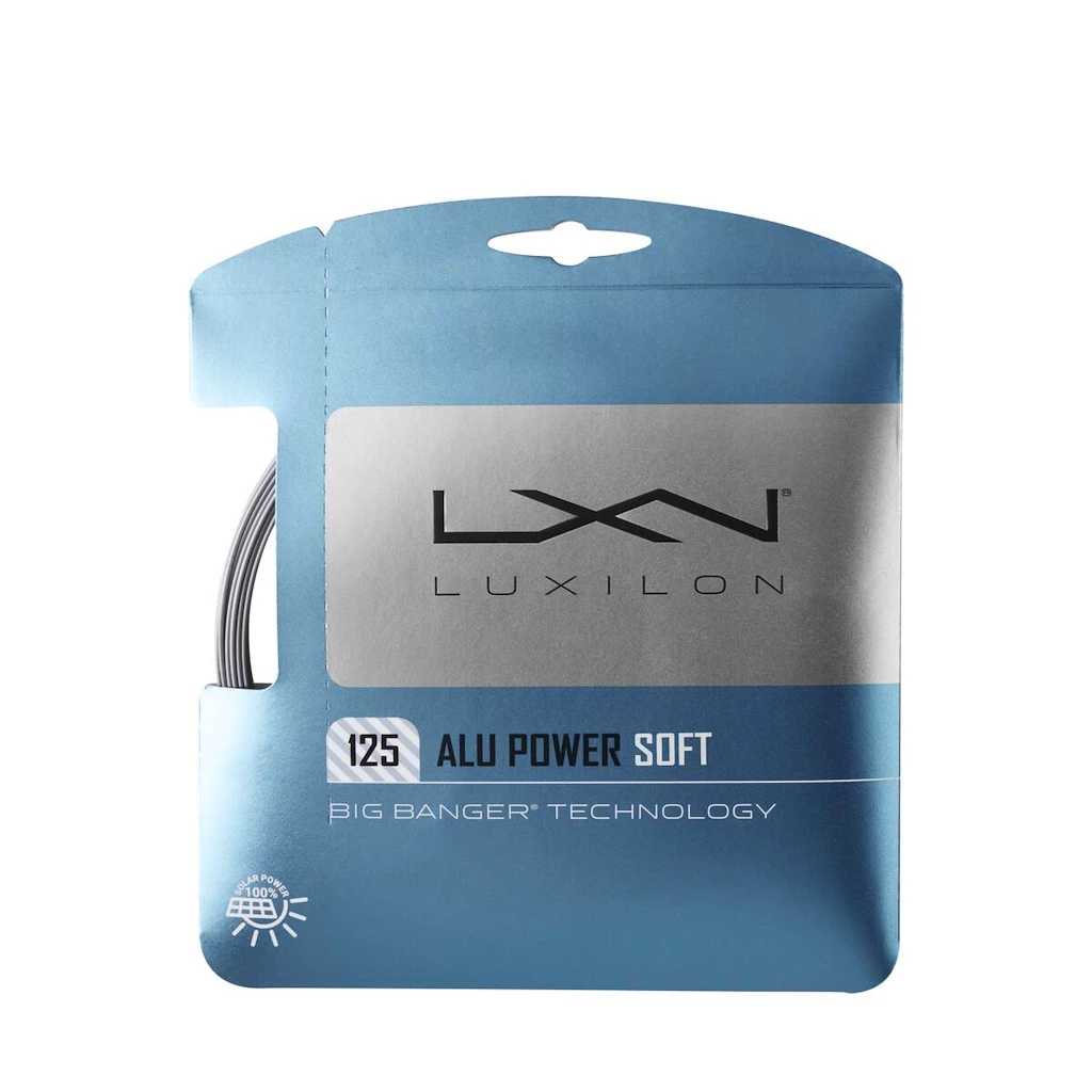 Tennis besnaring Luxilon  Alu Power Soft 125 Set Silver