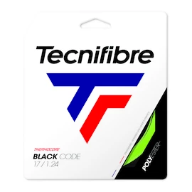 Tennis besnaring Tecnifibre Black Code Lime (12 m)