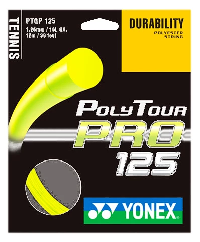 Tennis besnaring Yonex  PolyTour Pro Yellow 12m