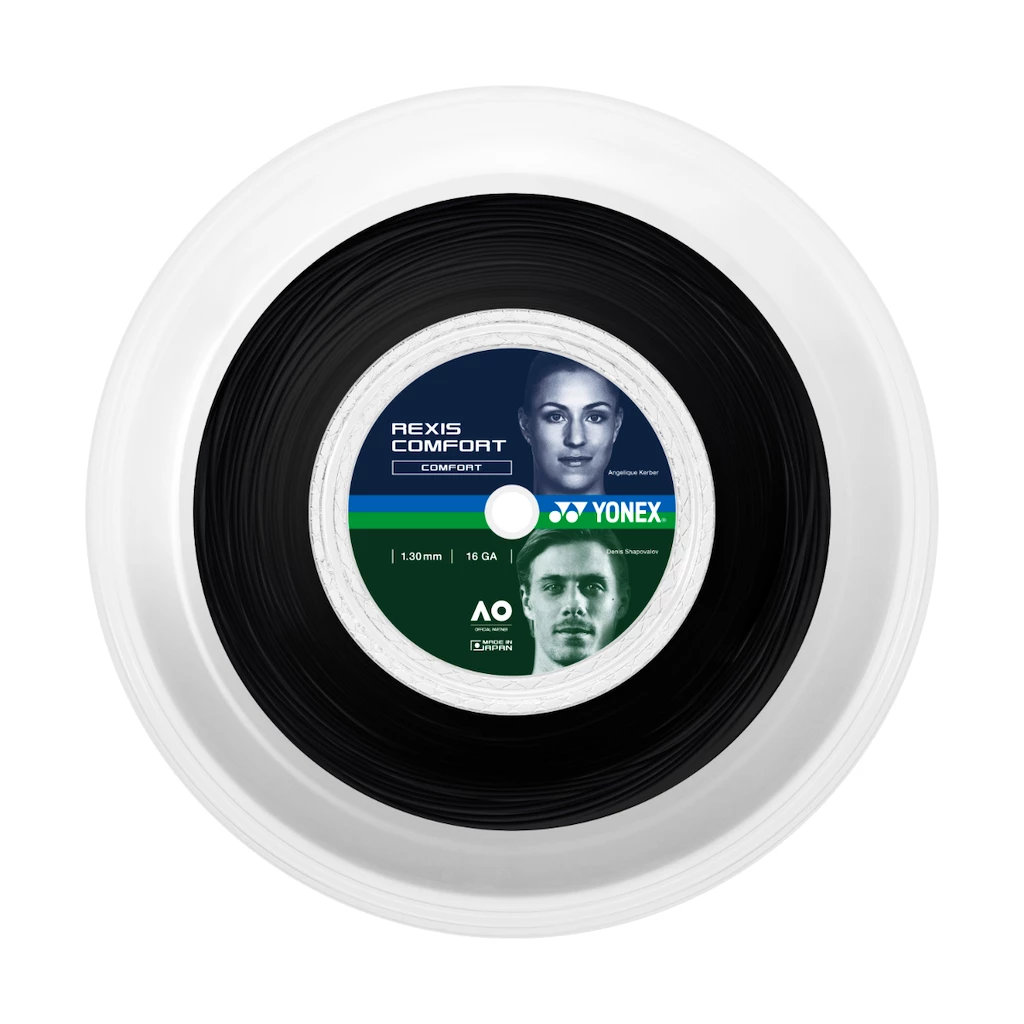 Tennis besnaring Yonex  Rexis Comfort Black Reel (200 m)  1,30 mm