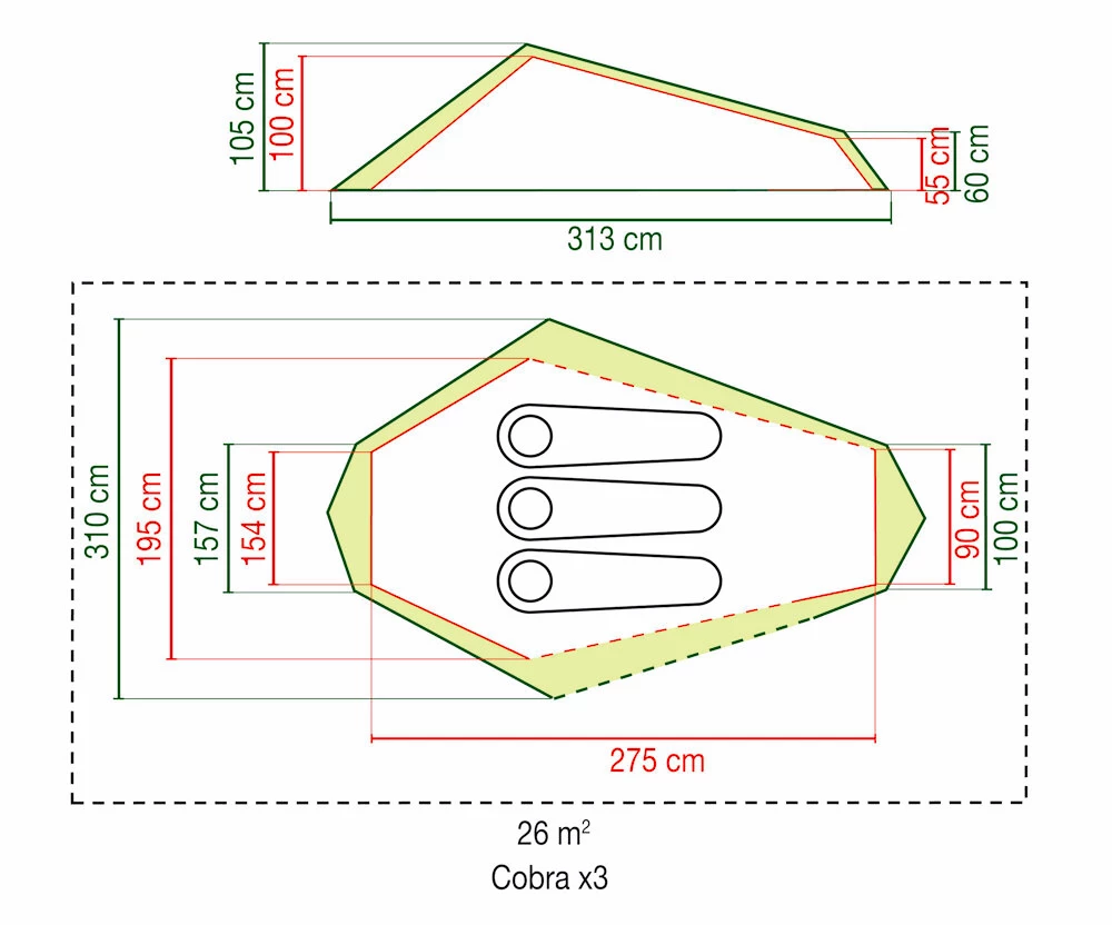 Tent Coleman  Cobra 3