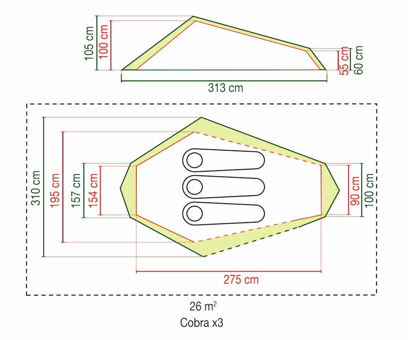 Tent Coleman  Cobra 3