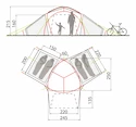 Tent VAUDE  Badawi 4P Sand