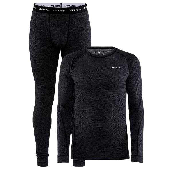 Thermische herenset Craft  Core Wool Merino black